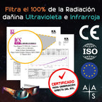 12 Pack Gafas Eclipse Solar Certificación ISO 12312-2